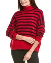 Cece Turtleneck Sweater In Red