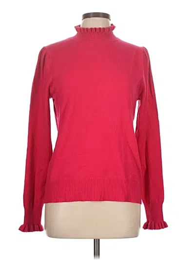 Pre-owned Cece Turtleneck Sweater In Red