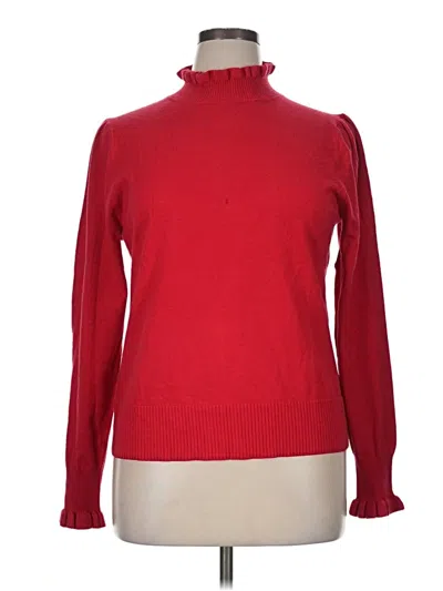 Pre-owned Cece Turtleneck Sweater In Red