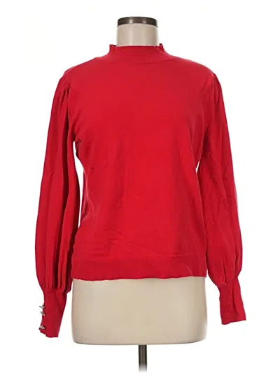 Pre-owned Cece Turtleneck Sweater In Red