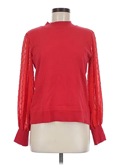 Pre-owned Cece Turtleneck Sweater In Red