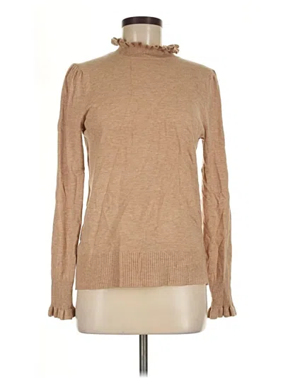 Pre-owned Cece Turtleneck Sweater In Tan