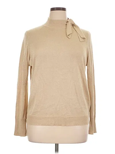 Pre-owned Cece Turtleneck Sweater In Tan