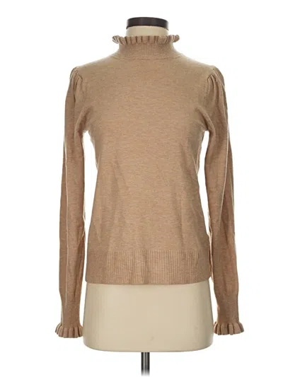 Pre-owned Cece Turtleneck Sweater In Tan