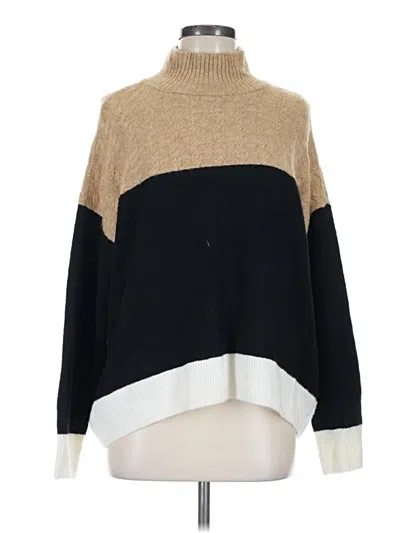 Pre-owned Cece Turtleneck Sweater In Tan