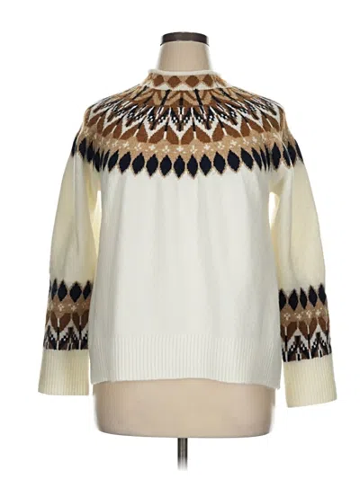 Pre-owned Cece Turtleneck Sweater In White