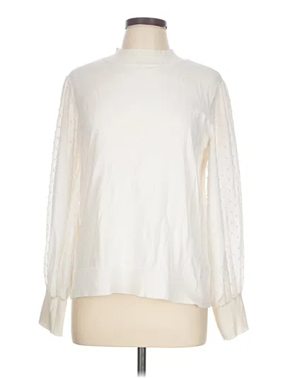 Pre-owned Cece Turtleneck Sweater In White
