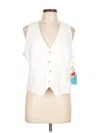 Cece Tuxedo Vest In White