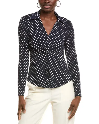 Cece Twist Front Top In Black