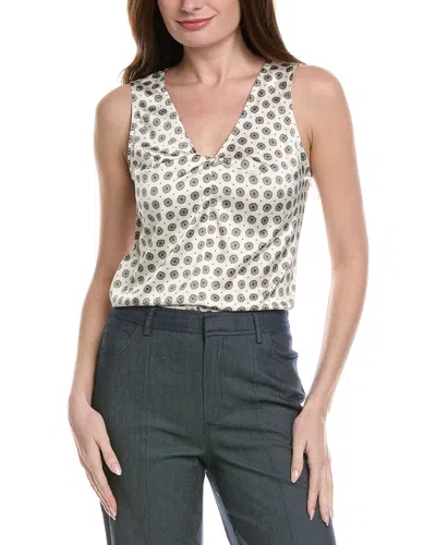 Cece Twist V-neck Sleeveless Blouse In Black