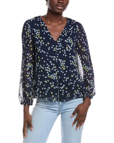 Cece V-neck Blouse In Gold