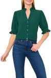 Cece V-neck Button-up Shirt