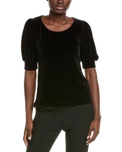 Cece Velvet Top In Black