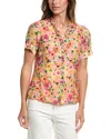 Cece V-neck Top In Multi