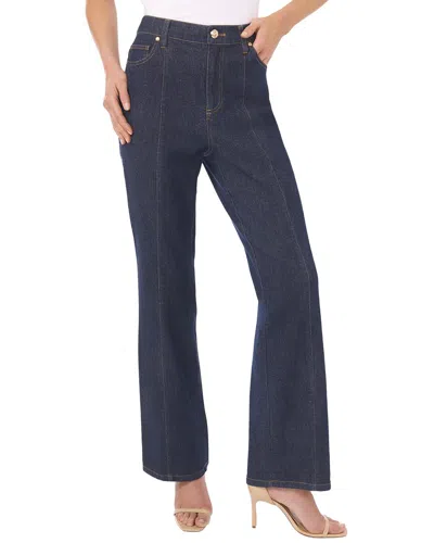 Cece Wide Leg Cargo Pocket Jean In Blue