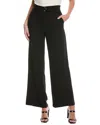Cece Belted High Waist Wide Leg Pants In Black