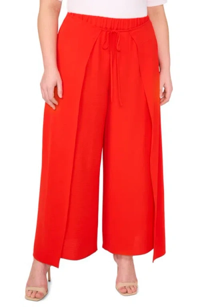 Cece Wide Leg Wrap Pants In Gold