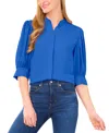 Cece Women's 3/4-sleeve Collared Button Down Top In Multi