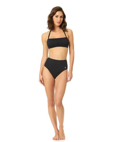 Cece Women's Bandeau Neck Bikini Top In Black
