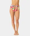 Cece Belted High Rise Bottom In Multi