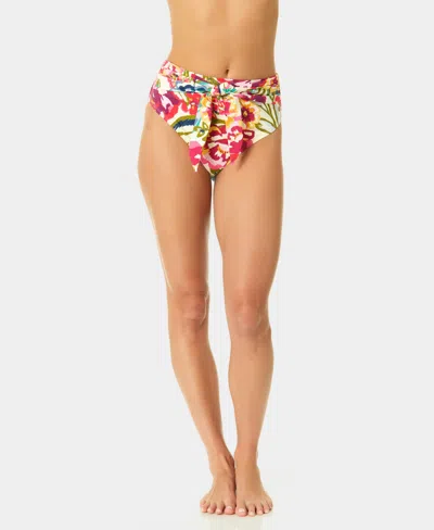 CECE WOMEN'S BELTED HIGH-RISE SWIM BOTTOMS