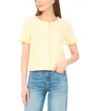 Cece Sweater Jacket In Yellow