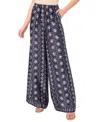 Cece Mixed Print Wide Leg Pants