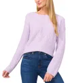 Cece Women's Embellished Cable-knit Pullover Sweater In Lavender Wave