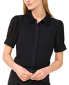 Cece Floral Embellished Collar Georgette Top
