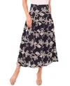 Cece Embroidered Flouncy Cotton Skirt