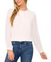 Cece Button Front Blouse In New Ivory