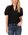 Cece Raglan Sleeve Lace Top In Rich Black