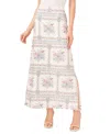 CECE WOMEN'S FLORAL PRINT A-LINE MAXI SKIRT