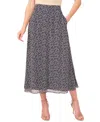Cece Women's Floral-print A-line Midi Skirt