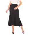 Cece Flounce Hem Midi Skirt In Animal Print