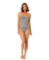 Cece Keyhole Tankini In Black
