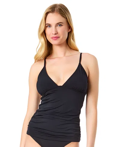 Cece Women's La Vie A La Mer Plunge-neck Tankini Top