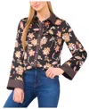 Cece Relaxed Button Down Shirt In Black