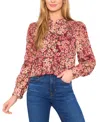Cece Floral Blouse In Multi