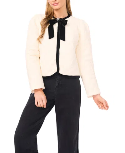 Cece Women's Long Sleeve Puffer Jacket In Neutral