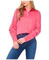 Cece Regular Fit Button Up In Pink