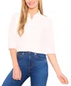 Cece Tie Front Georgette Shirt In White