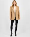 Cece Women's Notched-collar Two-button Blazer Coat In Brown