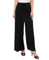 Cece Side Overlap Self Tie Pant In Rich Black