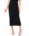 Cece Rib Sweater Midi Skirt In Black