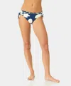 Cece Womens V Neck Contrast Ruffle Triangle Top Pull On Tie Hipster Swim Bottoms In Multi