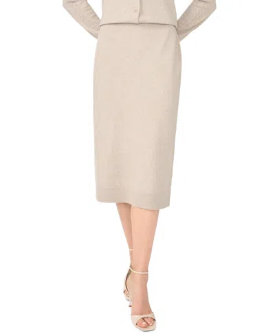 Cece Women's Pull-on Pencil Knit Midi Skirt In Multi