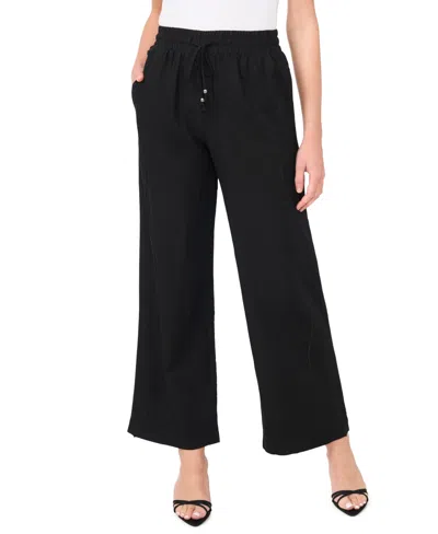 Cece Women's Pull-on Wide Leg Drawstring Pant In Black