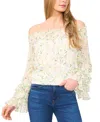 Cece Women's Ruffle-cuff Off-the-shoulder Blouse In New Ivory