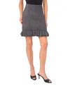 Cece Women's Ruffle Edge Pull-on Mini Skirt In Gray